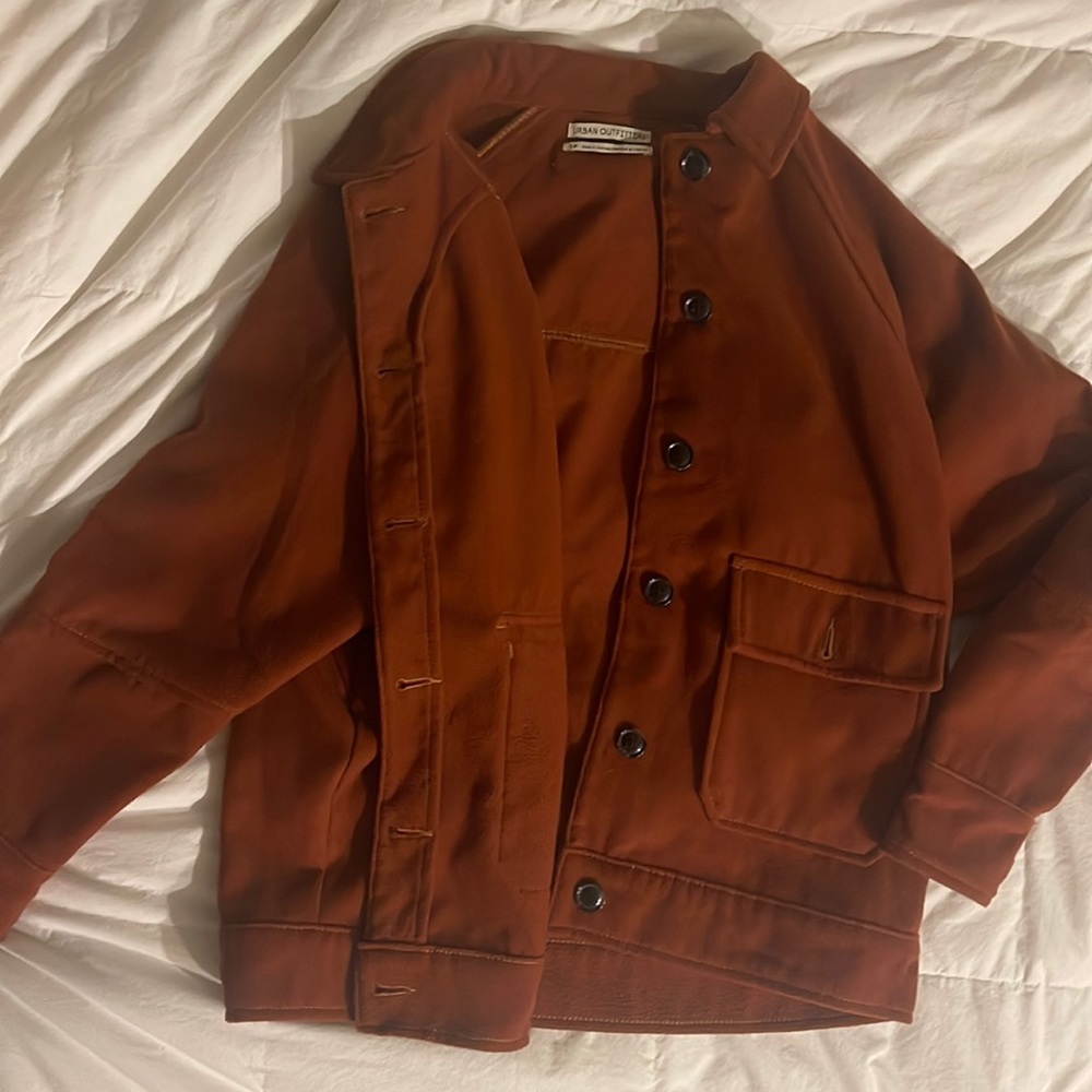 Plush burnt  orange jacket